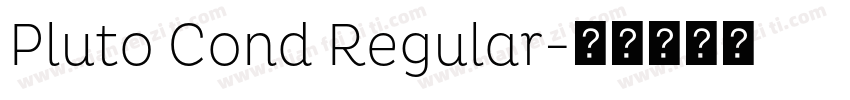 Pluto Cond Regular字体转换
